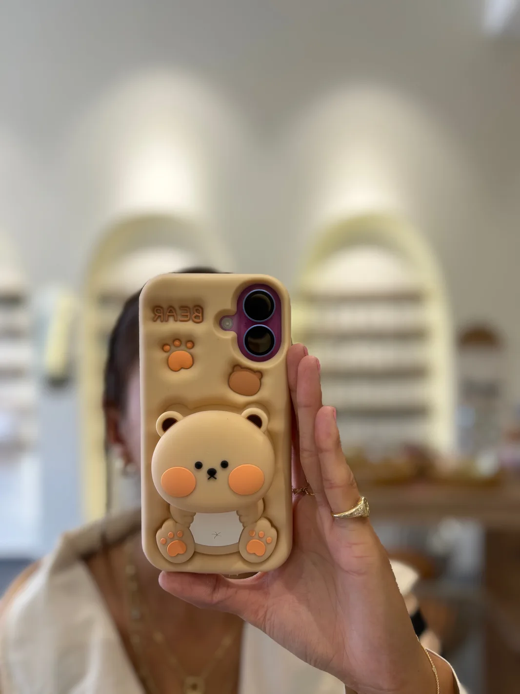 İphone 16 Pop Bear Socketli Stand Kılıf — 1. fotoğraf
