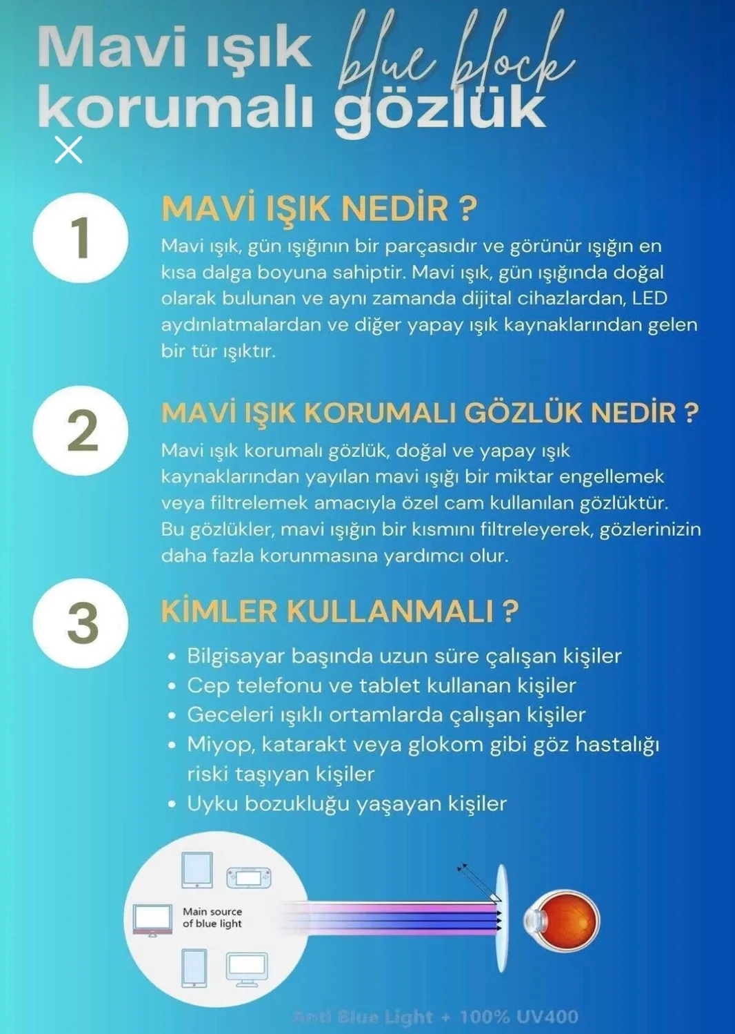 Mavi Işık Korumalı Siyah Çerçeve Şeffaf Cam Gözlük — 3. fotoğraf