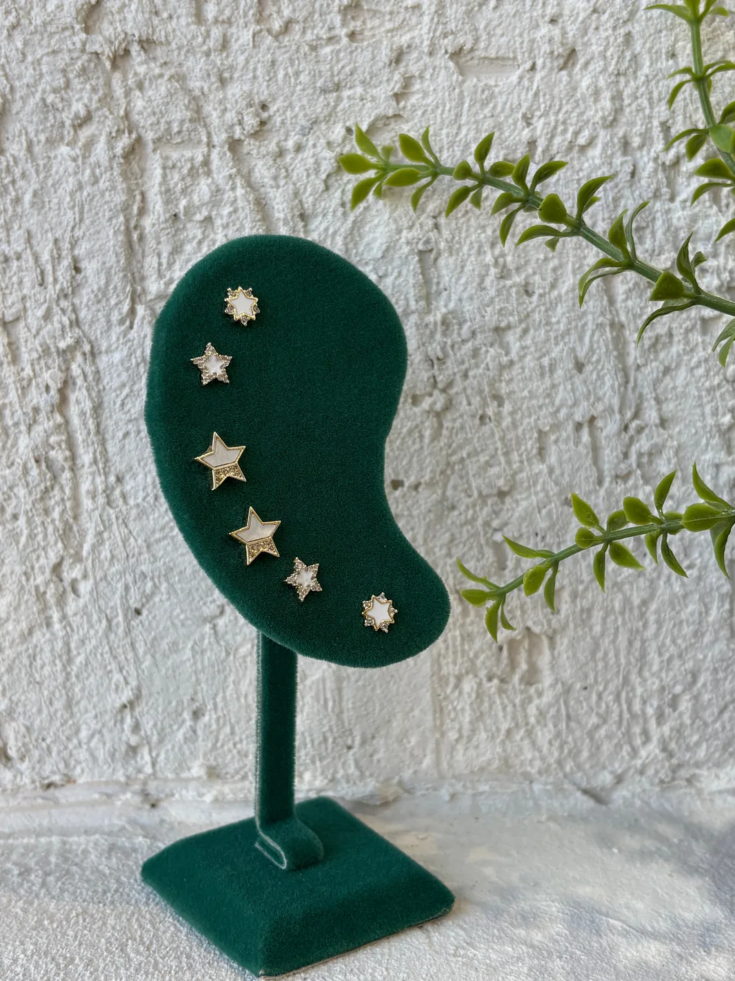 Gold Yıldız 6’lı Kombin Küpe
