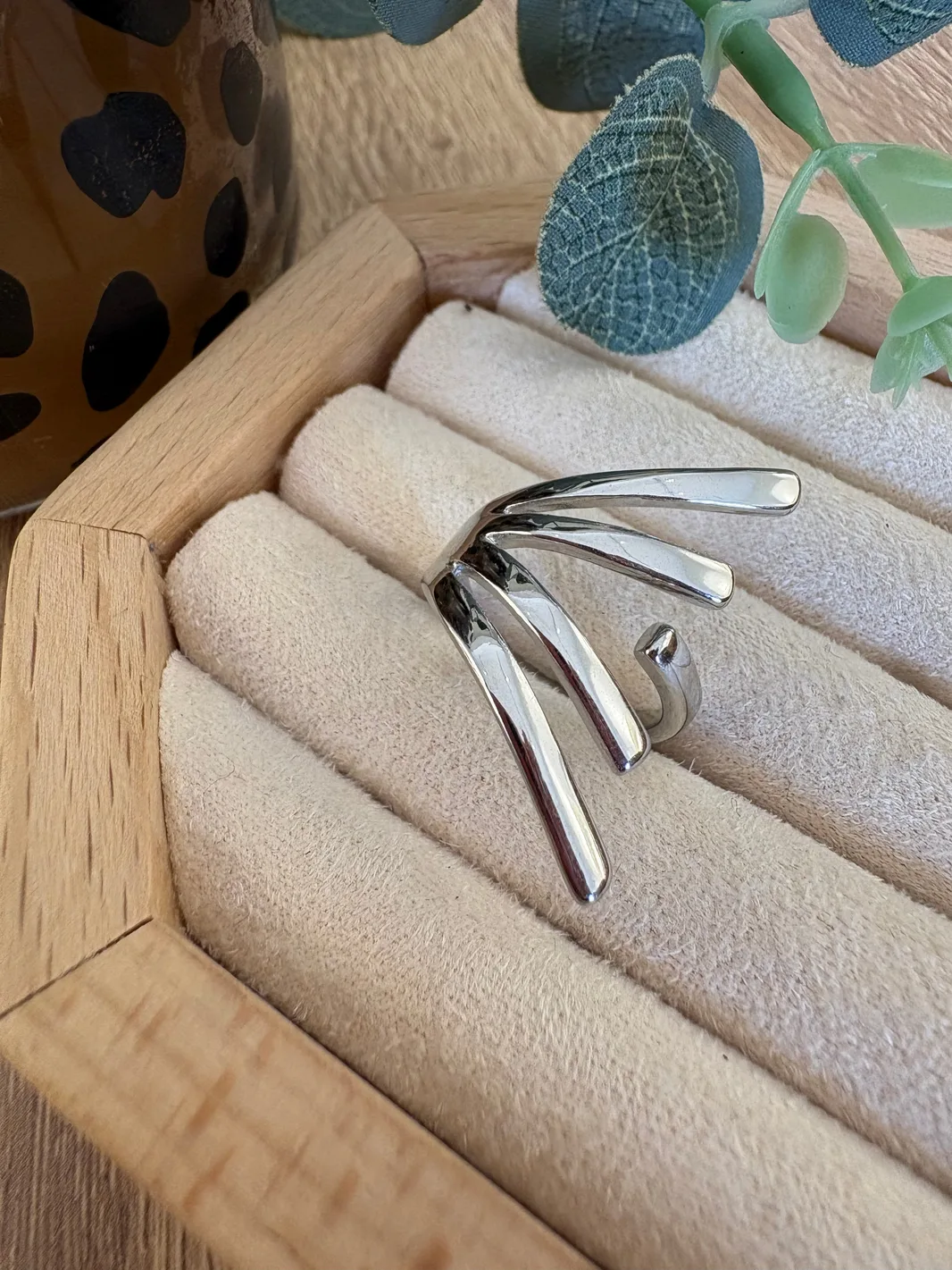 Geometrik Tasarım Ayarlanabilir Yüzük — 2. fotoğraf