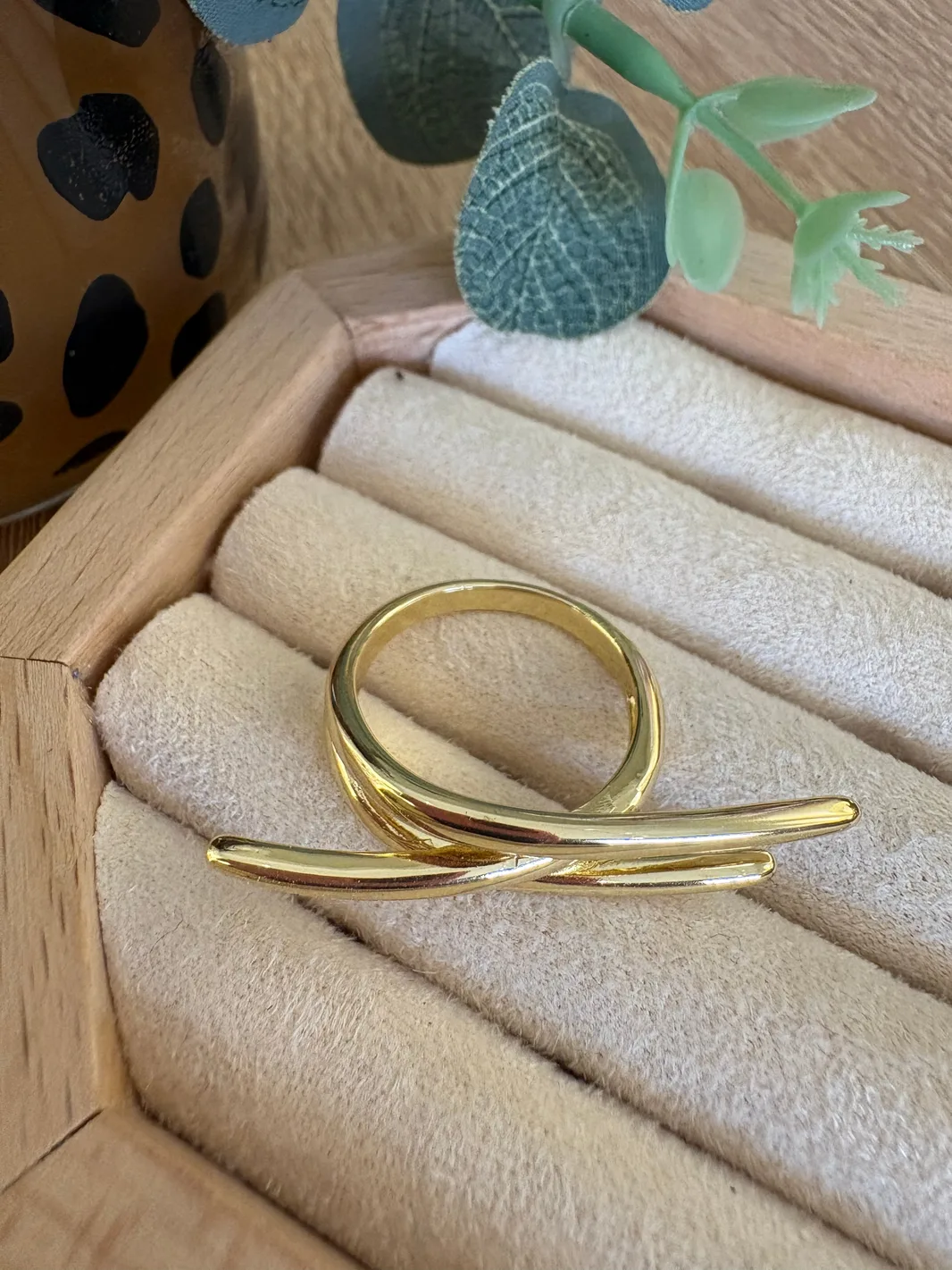 Tasarım Gold Ayarlanabilir Yüzük — 2. fotoğraf