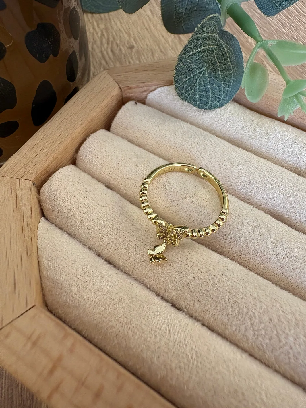 Kelebek Charm Ayarlanabilir Yüzük — 2. fotoğraf